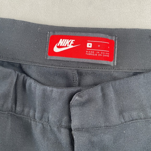 Nike Tech Fleece Cropped Jogger Pants Black Mens M Athletic Casual Sporty Sweats - Picture 10 of 12